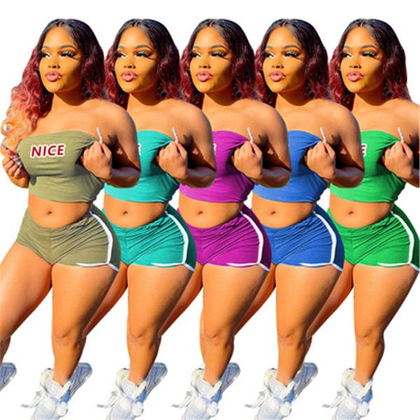 womens letter printing skinny tracksuits fashion trend breast wrap short shorts suits designer female summer slim casual sports 2pcs sets, Gray
womens letter printing skinny tracksuits fashion trend breast wrap short shorts suits designer female summer slim casual sports 2pcs sets, Gray