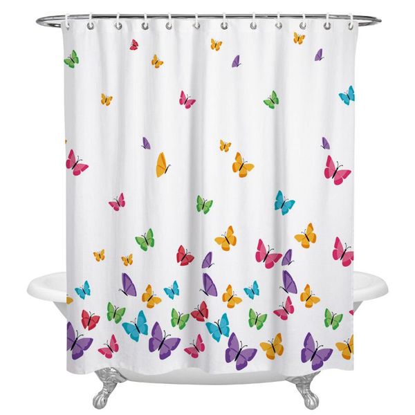 shower curtains waterproof colorful butterfly white curtain frabic polyester bathroom decor
shower curtains waterproof colorful butterfly white curtain frabic polyester bathroom decor
