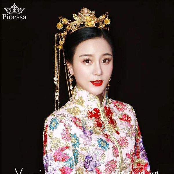 hair clips & barrettes pioessa chinese style phoenix crown bridal headdress tassel wedding show dress dragon coat studio jewelry, Golden;silver
hair clips & barrettes pioessa chinese style phoenix crown bridal headdress tassel wedding show dress dragon coat studio jewelry, Golden;silver