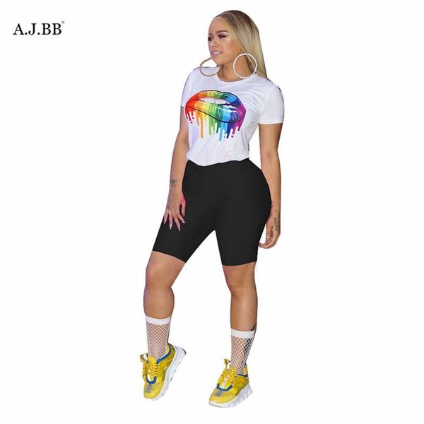 european casual cartoon print sports two piece set fashionable fit o-neck short sleeve t-shirt and shorts women's dress, White
european casual cartoon print sports two piece set fashionable fit o-neck short sleeve t-shirt and shorts women's dress, White