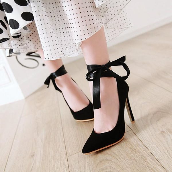 dress shoes big size ladies high heels women woman pumps pure color frenulum high-heeled single, Black
dress shoes big size ladies high heels women woman pumps pure color frenulum high-heeled single, Black