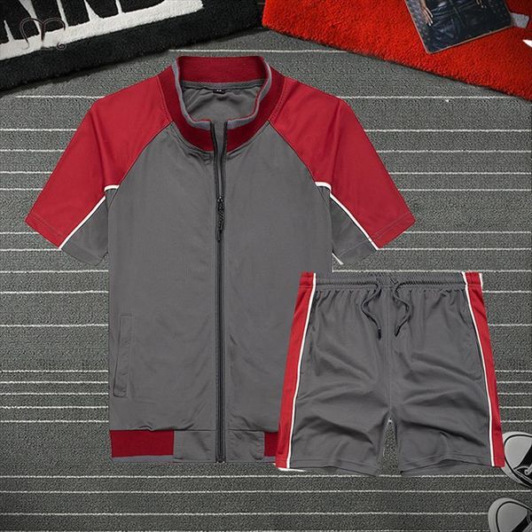 sportswear casual fashion summer two mens tracksuits piece sets short sleeve tee shirt shorts joggers track running 4xl, Gray
sportswear casual fashion summer two mens tracksuits piece sets short sleeve tee shirt shorts joggers track running 4xl, Gray