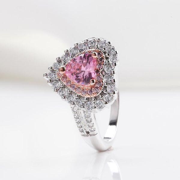 cluster rings luxury heart shape pink gemstone ring for women 14k white gold diamond zircon finger wedding party fine jewelry gifts, Golden;silver
cluster rings luxury heart shape pink gemstone ring for women 14k white gold diamond zircon finger wedding party fine jewelry gifts, Golden;silver