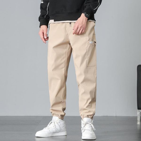 men's pants casual loose straight spring autumn solid color work men multi pockets mens, Black
men's pants casual loose straight spring autumn solid color work men multi pockets mens, Black