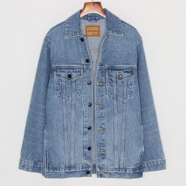 women's jackets autumn fashion washed blue denim jacket women long sleeve outerwear chaqueta mujer loose mid jeans coat female, Black;brown
women's jackets autumn fashion washed blue denim jacket women long sleeve outerwear chaqueta mujer loose mid jeans coat female, Black;brown