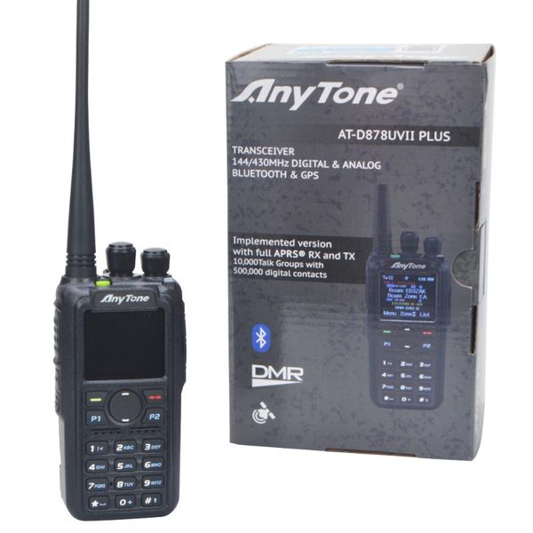 walkie talkie anytone ham radio at-d878uvii plus bluetooth-compatible pgps aprs dual band vhf/uhf dmr digital analog talkies
walkie talkie anytone ham radio at-d878uvii plus bluetooth-compatible pgps aprs dual band vhf/uhf dmr digital analog talkies
