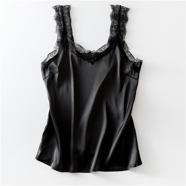 lace tank women summer casual satin silk vest backless lace-up basic black sleeveless camisole t-shirt 210401, White
lace tank women summer casual satin silk vest backless lace-up basic black sleeveless camisole t-shirt 210401, White