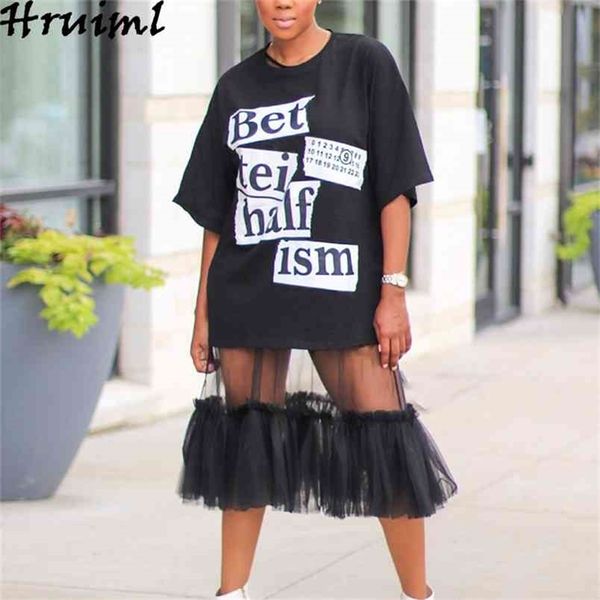 letter print fashion women dress summer o neck half sleeve patchwork mesh lace female midi sundress loose black streetwear 210513, Black;gray
letter print fashion women dress summer o neck half sleeve patchwork mesh lace female midi sundress loose black streetwear 210513, Black;gray