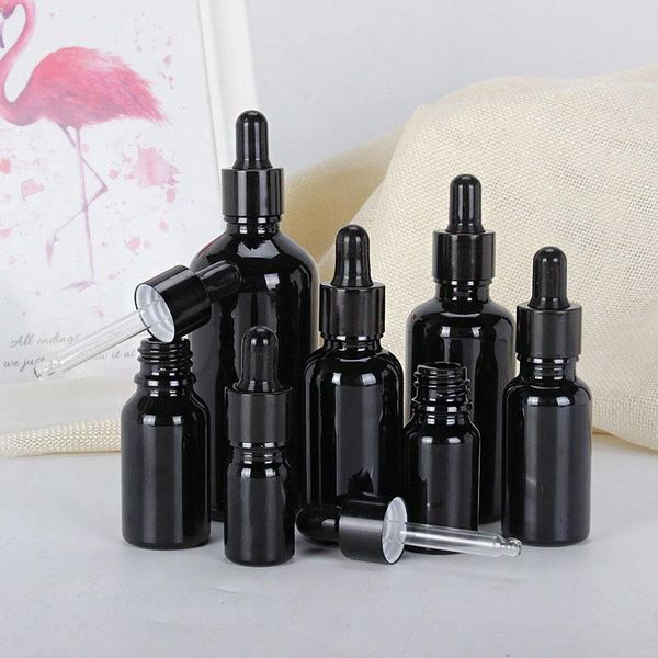 storage bottles & jars 5-100ml dropper bottle reagent eye black glass liquid pipette perfume container essential oil refillable
storage bottles & jars 5-100ml dropper bottle reagent eye black glass liquid pipette perfume container essential oil refillable