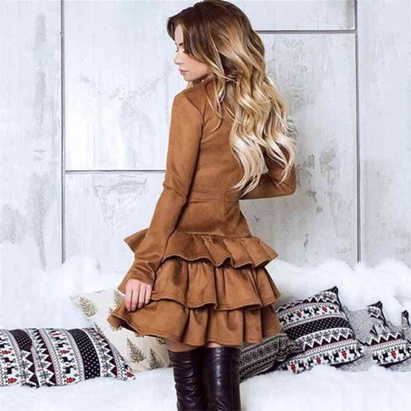 borntogirl spring autumn winter elastic high waist suede dress women vintage long sleeve black brown dress robe femme, Black;gray
borntogirl spring autumn winter elastic high waist suede dress women vintage long sleeve black brown dress robe femme, Black;gray
