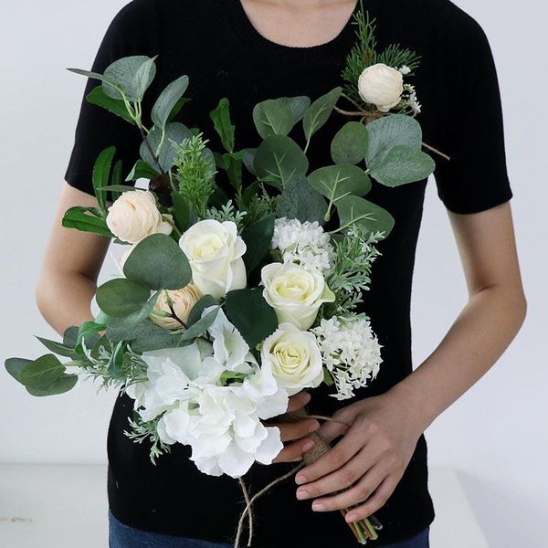 wedding flowers elegant eucalyptus bouquet white bridal real touch artificial roses for bridesmaid holding flower
wedding flowers elegant eucalyptus bouquet white bridal real touch artificial roses for bridesmaid holding flower