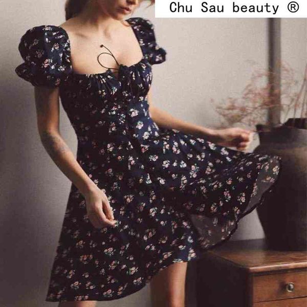 fashion casual chic floral print mini dress women summer holiday style puff sleeve single-breasted dresses female vestidos 210508, Black;gray
fashion casual chic floral print mini dress women summer holiday style puff sleeve single-breasted dresses female vestidos 210508, Black;gray