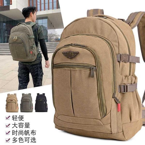 backpack 50 l thick canvas student schoolbag men's large capacity outdoor women's strong wear-resistant sports travel
backpack 50 l thick canvas student schoolbag men's large capacity outdoor women's strong wear-resistant sports travel