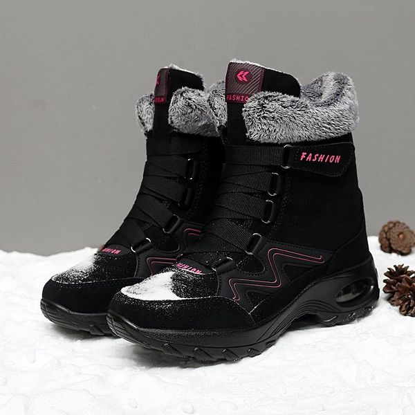boots fashion winter women snow plus velvet high sneakers botas mujer female outdoor anti-skiing, Black
boots fashion winter women snow plus velvet high sneakers botas mujer female outdoor anti-skiing, Black