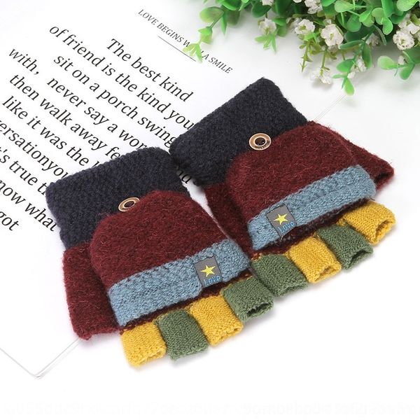 gjr children' half fger open fger dual mittens purpose clamshell knitted wool for boys gloves and girls in autumn and winter wool glov, Blue;gray
gjr children' half fger open fger dual mittens purpose clamshell knitted wool for boys gloves and girls in autumn and winter wool glov, Blue;gray