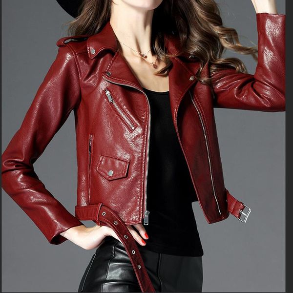 women's leather & faux pu jacket fashion black motorcycle short slim knight artificial female autumn winter coat
women's leather & faux pu jacket fashion black motorcycle short slim knight artificial female autumn winter coat