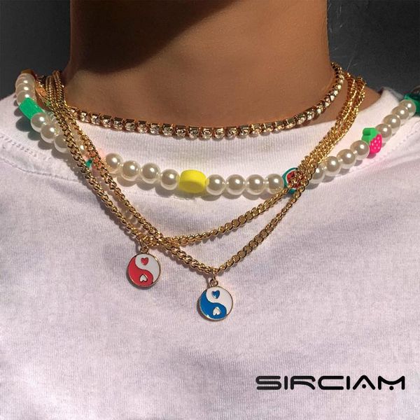 chains vintage candy glazed yin yang pearls fruits bead choker necklace for women baroque pearl beaded layered necklaces boho jewelry, Silver
chains vintage candy glazed yin yang pearls fruits bead choker necklace for women baroque pearl beaded layered necklaces boho jewelry, Silver