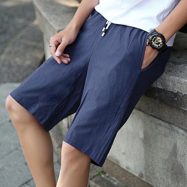 men's shorts men style casual color sports linen jogging pure cotton leisure five point and summer, White;black
men's shorts men style casual color sports linen jogging pure cotton leisure five point and summer, White;black