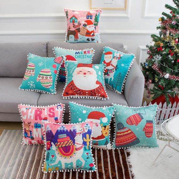 cushion/decorative pillow christmas pillowcase velvet with fur balls santa claus cushion sofa case seat car cover
cushion/decorative pillow christmas pillowcase velvet with fur balls santa claus cushion sofa case seat car cover