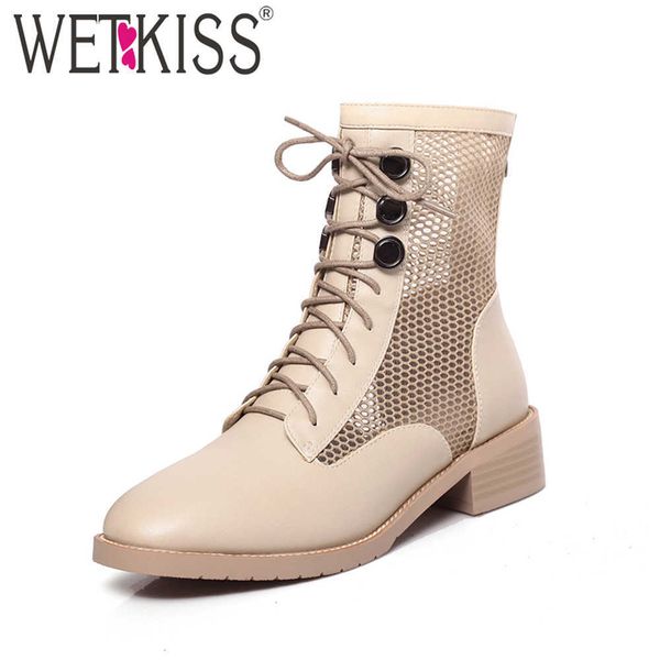 wetkiss big size women ankle boots cross tied rivets army booties mesh chunky heels shoes woman platform dress shoes ladies 210630, Black
wetkiss big size women ankle boots cross tied rivets army booties mesh chunky heels shoes woman platform dress shoes ladies 210630, Black