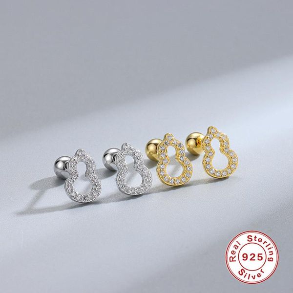 stud 925 sterling silver earrings korean ins bling zircon gourd pattern piercing earring for women pendientes plata jewerly, Golden;silver
stud 925 sterling silver earrings korean ins bling zircon gourd pattern piercing earring for women pendientes plata jewerly, Golden;silver