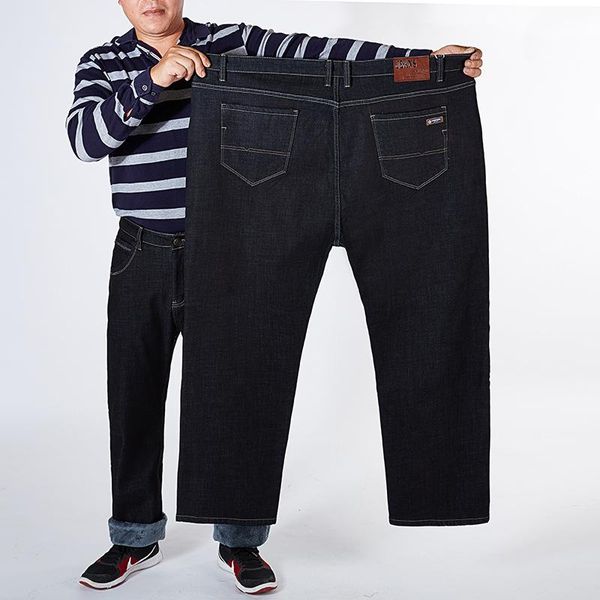 men's jeans winter fleece warm black men straight pants thicken large size plus 44 46 48 50 52 loose stretched autumn denim trousers, Blue
men's jeans winter fleece warm black men straight pants thicken large size plus 44 46 48 50 52 loose stretched autumn denim trousers, Blue
