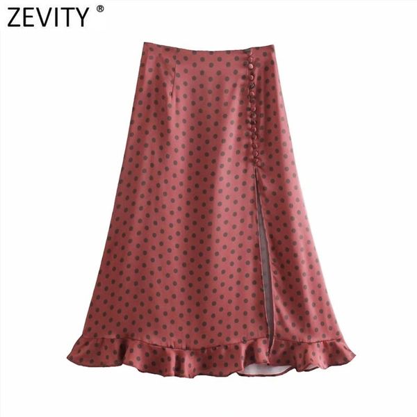 women elegant polka dots print hem ruffles split skirt faldas mujer ladies back zipper chic summer a line vestidos qun735 210420, Black
women elegant polka dots print hem ruffles split skirt faldas mujer ladies back zipper chic summer a line vestidos qun735 210420, Black