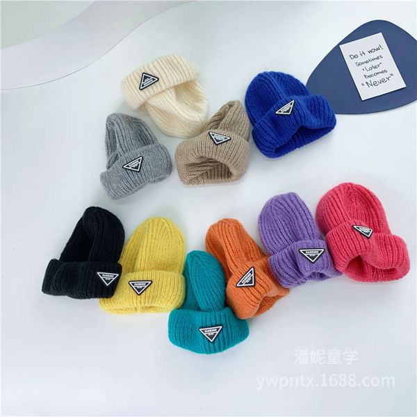 hat student knitted tide triangle label children's autumn winter warm wool boys girls can be parents children, Blue;gray
hat student knitted tide triangle label children's autumn winter warm wool boys girls can be parents children, Blue;gray