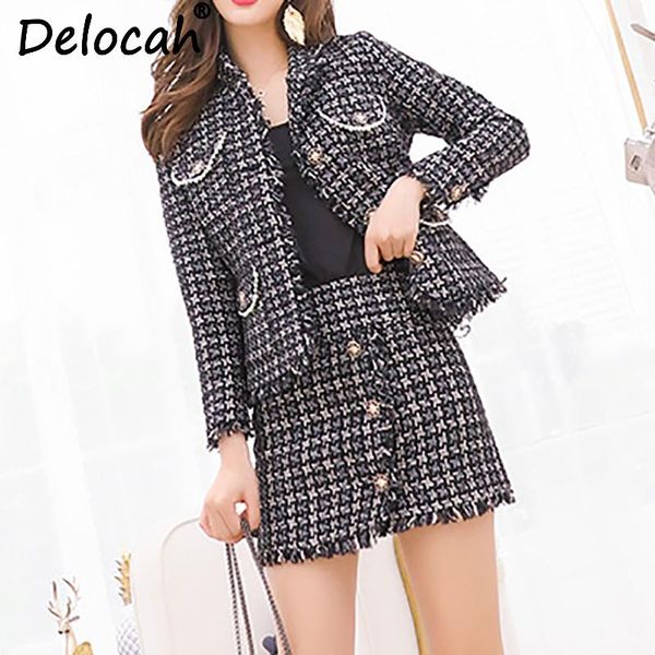 delocah 2021 autumn women set runway fashion designer long sleeve gorgeous beading pockets skirt+geometric button mini skirt women's tw, White
delocah 2021 autumn women set runway fashion designer long sleeve gorgeous beading pockets skirt+geometric button mini skirt women's tw, White
