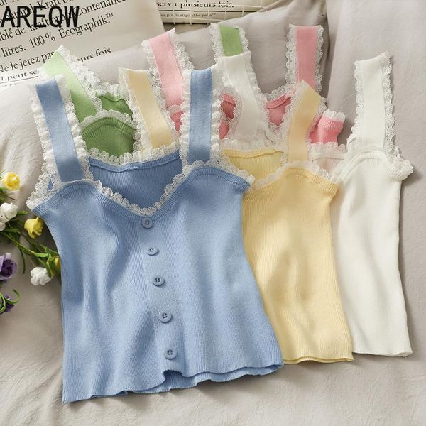super fairy lace stitching wood ear-length short slimmed-down vest girl's candy-colored 100-row buckle sling shirt summer women's, White
super fairy lace stitching wood ear-length short slimmed-down vest girl's candy-colored 100-row buckle sling shirt summer women's, White