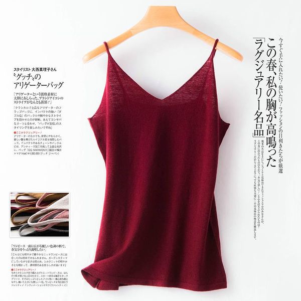 women's tanks & camis beliarst 2021 summer strap woman 100% pure wool vest slim fashion small, White
women's tanks & camis beliarst 2021 summer strap woman 100% pure wool vest slim fashion small, White