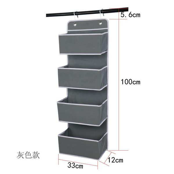 storage bags soft fabric wall mount/over door hanging organizer 4 large pockets for child/kids room or nursery, hooks included gray
storage bags soft fabric wall mount/over door hanging organizer 4 large pockets for child/kids room or nursery, hooks included gray