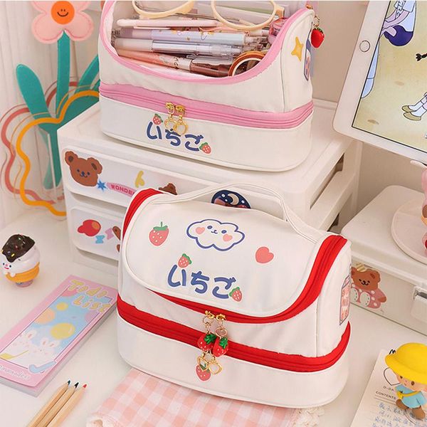 cosmetic bags & cases large capacity pencil girls pu waterproof cute bear kawaii stationery storage bag organizer travel student mo117
cosmetic bags & cases large capacity pencil girls pu waterproof cute bear kawaii stationery storage bag organizer travel student mo117