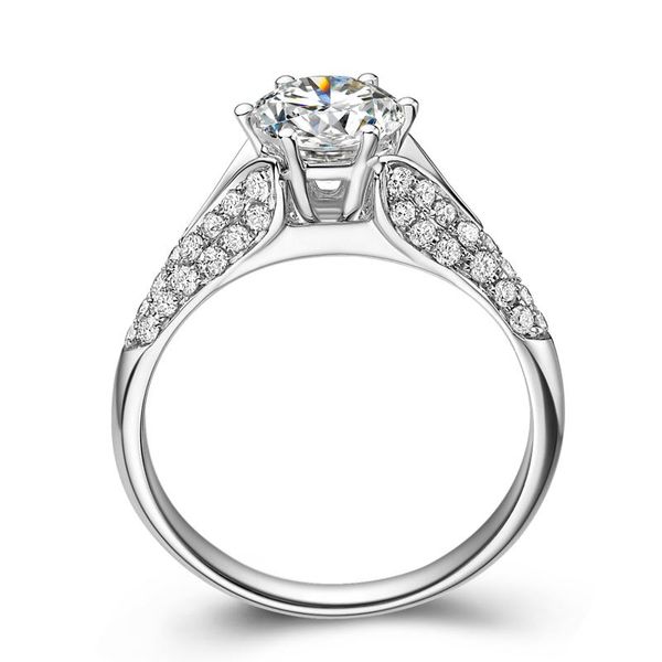 au585 white gold ring women wedding anniversary engagement party crown 6 claw round moissanite diamond elegant trendy cluster rings, Golden;silver
au585 white gold ring women wedding anniversary engagement party crown 6 claw round moissanite diamond elegant trendy cluster rings, Golden;silver