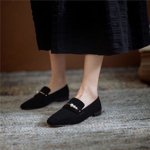 sandals genuine women's shoes leather fashion slip-in-loafers pearl decoration toe pumps square foot heels artisanal size 34-39 nl1w, Black
sandals genuine women's shoes leather fashion slip-in-loafers pearl decoration toe pumps square foot heels artisanal size 34-39 nl1w, Black