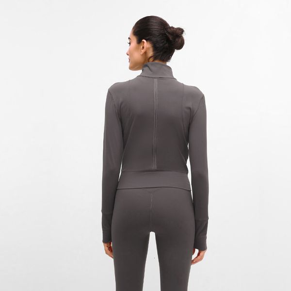 yoga jacket stand collar slim fit clothing sanding naked fitness jackets zipper casual running sports coat gym clothes women, Black
yoga jacket stand collar slim fit clothing sanding naked fitness jackets zipper casual running sports coat gym clothes women, Black