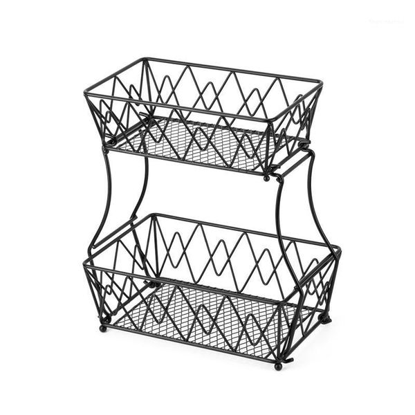 storage baskets kitchen double-layer fruit basket drain rack iron art disassembly convenient bread display1
storage baskets kitchen double-layer fruit basket drain rack iron art disassembly convenient bread display1