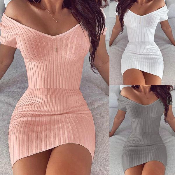 casual dresses fashion women summer dress club solid color patchwork design v-neck short sleeve high waist slim hips mini bodycon femme, Black;gray
casual dresses fashion women summer dress club solid color patchwork design v-neck short sleeve high waist slim hips mini bodycon femme, Black;gray