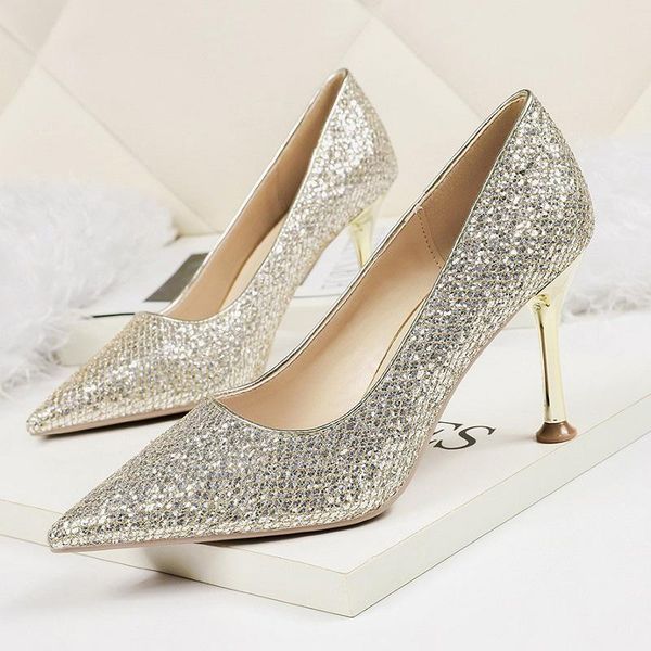 dress shoes bridal wedding high heels pointed toe women pumps luxury bling ladies stiletto party gold silver zapatos mujer, Black
dress shoes bridal wedding high heels pointed toe women pumps luxury bling ladies stiletto party gold silver zapatos mujer, Black