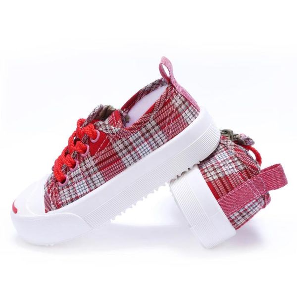 girls boys plain weave side zipper casual shoes comfortable ventilation soft light non-slip checked trainers canvas autumn sneakers, Black;red
girls boys plain weave side zipper casual shoes comfortable ventilation soft light non-slip checked trainers canvas autumn sneakers, Black;red