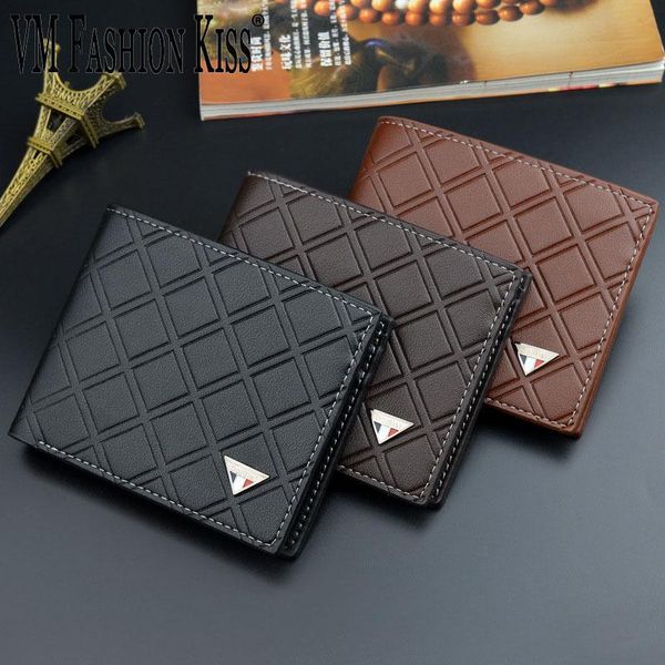 wallets vm fashion kiss plaid pu leather men with coin pocket male purse function short wallet card holders, Red;black
wallets vm fashion kiss plaid pu leather men with coin pocket male purse function short wallet card holders, Red;black