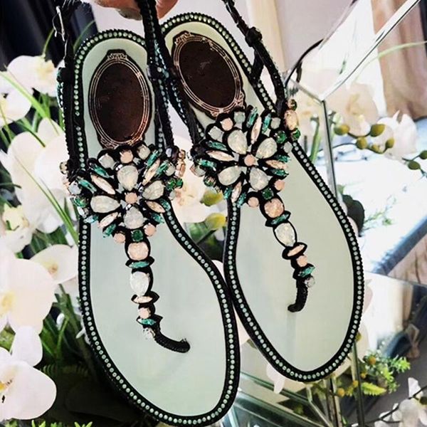 summer sandals women 2021 crystal flats causual shoes beach pink blue outfit, Black
summer sandals women 2021 crystal flats causual shoes beach pink blue outfit, Black