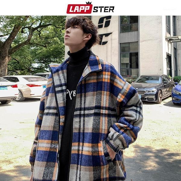 men's trench coats lappster men korean fashions plaid coat 2021 overcoat mens streetwear windbreaker harajuku long jackets, Tan;black
men's trench coats lappster men korean fashions plaid coat 2021 overcoat mens streetwear windbreaker harajuku long jackets, Tan;black