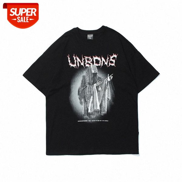 european and american high street washed old printed t-shirt loose death short-sleeved tee men #pu9z, White;black
european and american high street washed old printed t-shirt loose death short-sleeved tee men #pu9z, White;black
