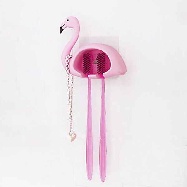hooks & rails 1pc flamingo shape toothbrush rack wall mount anti-dust 2-head holder bathroom organizer storage 9.5*3.3*8.5cm
hooks & rails 1pc flamingo shape toothbrush rack wall mount anti-dust 2-head holder bathroom organizer storage 9.5*3.3*8.5cm