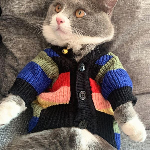 dog apparel jopet fashion pet clothes 2021 autumn winter colorful striped sweater for puppy cat korean style clothing
dog apparel jopet fashion pet clothes 2021 autumn winter colorful striped sweater for puppy cat korean style clothing