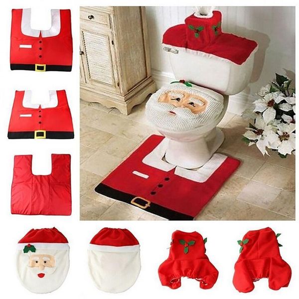 toilet seat covers 3pcs/set creative christmas decoration novelty santa cover water tank carpet household bathroom
toilet seat covers 3pcs/set creative christmas decoration novelty santa cover water tank carpet household bathroom