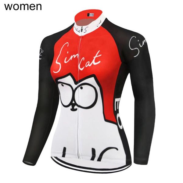 women's cycling jersey long sleeves classical thin or winter thermal fleece bike wear mtb road mountain multi style bouygues racing jac, Black;red
women's cycling jersey long sleeves classical thin or winter thermal fleece bike wear mtb road mountain multi style bouygues racing jac, Black;red