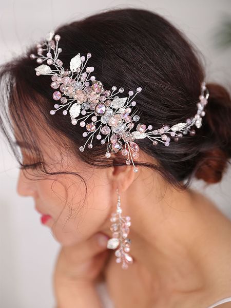 tiara bridal earrings and headband pink crystal headpiece rose gold silver headbands for women wedding accessories decoration
tiara bridal earrings and headband pink crystal headpiece rose gold silver headbands for women wedding accessories decoration