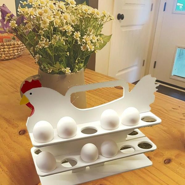 hooks & rails creative hen shaped chicken egg holder basket kitchen storage wooden moisture-proof ventilated home rack decor
hooks & rails creative hen shaped chicken egg holder basket kitchen storage wooden moisture-proof ventilated home rack decor